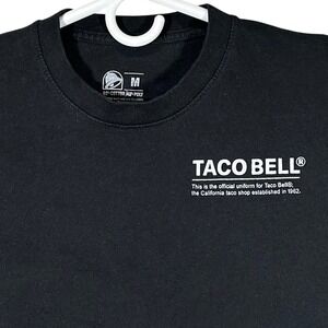Taco Bell Live Mas Official Uniform Graphic T-Shirt Mens Medium Short Sleeve
